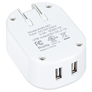 Additional Image 3 - a white adapter with a couple of usb ports