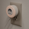 View Image 4 of 4 of Lucent Round Light-Up USB Wall Charger - Closeout