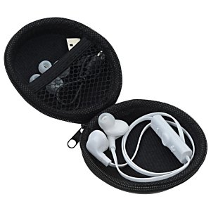 Additional Image 1 - a black case with white earbuds in it