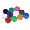 a group of colorful plastic caps