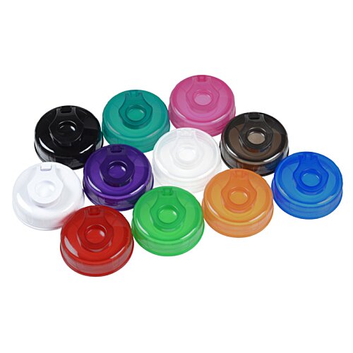 Additional Image 1 - a group of colorful plastic caps