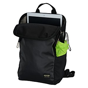Additional Image 2 - a black backpack with a laptop in it