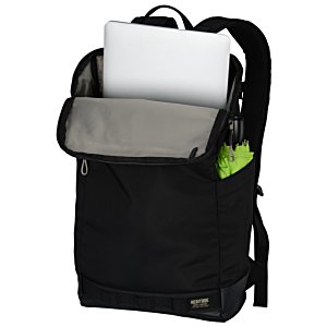Additional Image 3 - a black backpack with a white object inside