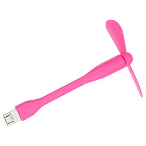 Additional Image 1 - a pink fan with a white cap