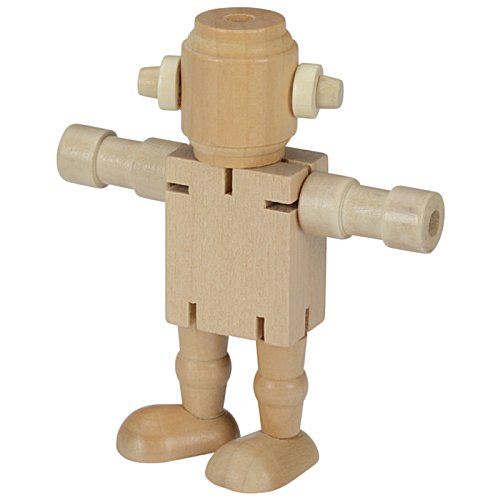 Additional Image 1 - a wooden toy figure with arms extended