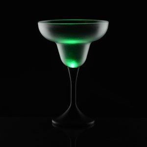 Additional Image 2 - a green drink glass on a black background