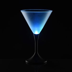 Additional Image 6 - a blue drink glass with a black background
