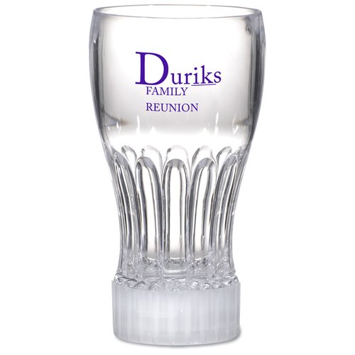 Additional Image 2 - a clear glass with purple text