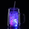View Image 4 of 11 of Light-Up Mason Jar with Straw - 18 oz.