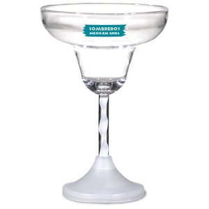 Additional Image 1 - a clear glass with a blue label