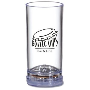 Additional Image 2 - a clear glass with a logo on it