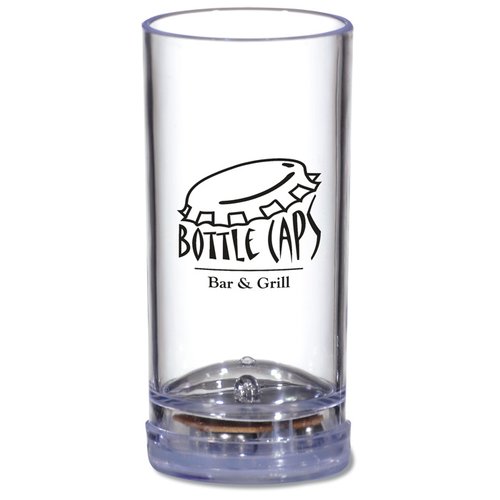 Additional Image 2 - a clear glass with a logo on it