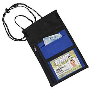Additional Image 1 - a black and blue badge holder