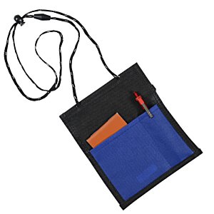 Additional Image 3 - a blue and black pouch with a pen and a pen
