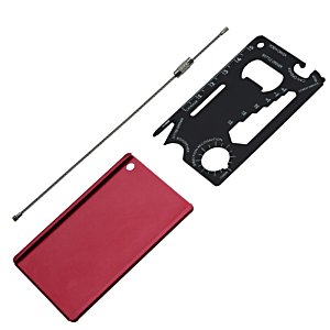 Additional Image 1 - a red rectangular object with a black object on a white background