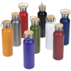 View Image 2 of 3 of Accord Vacuum Bottle with Wood Lid - 21 oz. - Full Colour