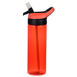 Additional Image 1 - a red water bottle with a black band