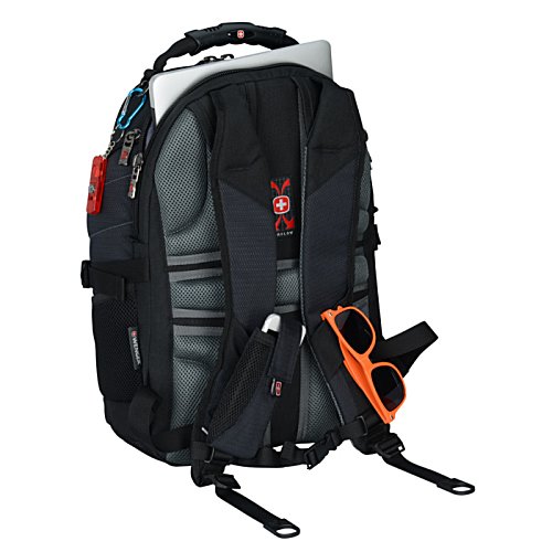 Additional Image 4 - a black backpack with straps
