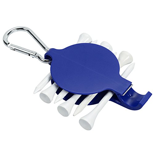 Additional Image 3 - a blue and white golf tee holder