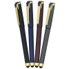 View Image 7 of 7 of Cali Soft Touch Stylus Gel Pen - Metallic - Matte Gold