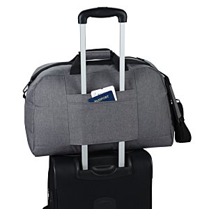 Additional Image 2 - a grey duffel bag with a handle