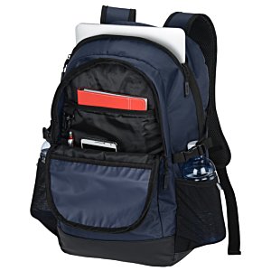 Additional Image 4 - a blue backpack with a pocket