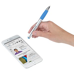 Additional Image 1 - a hand holding a pen over a cellphone