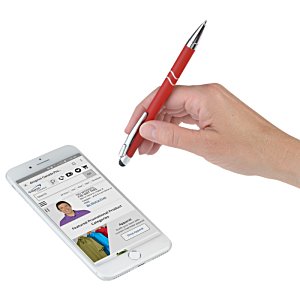 Additional Image 1 - a hand holding a pen over a cellphone