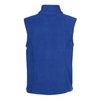 a blue vest with a white background