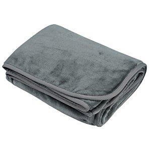 Additional Image 2 - a grey blanket on a white background