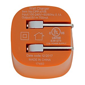 Additional Image 3 - an orange adapter with two plugs