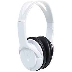 Additional Image 1 - a white headphones with black covers