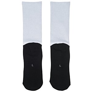 Additional Image 1 - a pair of socks with black and white socks