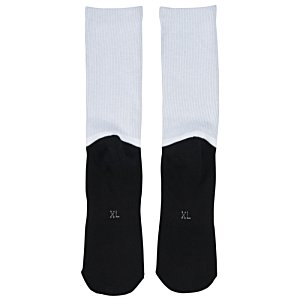 Additional Image 2 - a pair of white and black socks