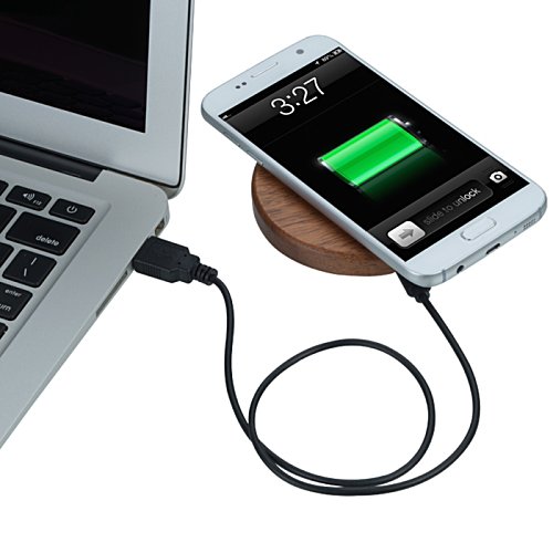 Additional Image 3 - a cell phone charging on a wireless charger