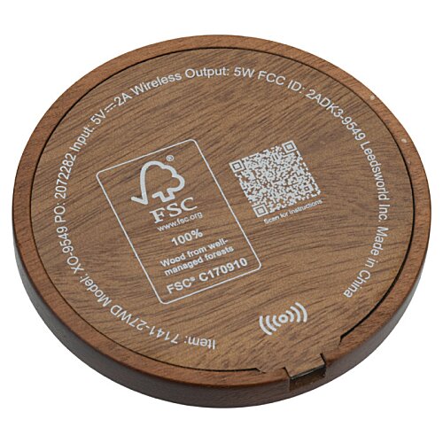 Additional Image 4 - a round wooden object with a black text