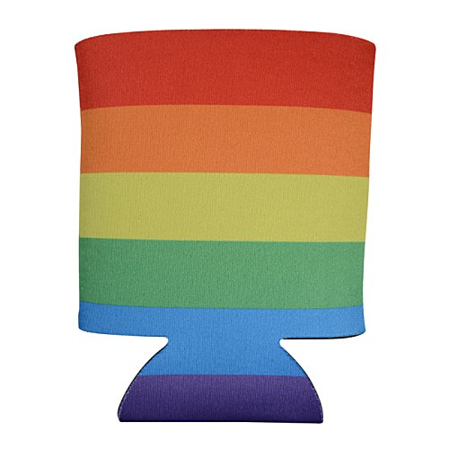 Additional Image 1 - a rainbow colored can cooler