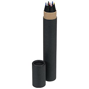 Additional Image 1 - a black pencil with colored pencils