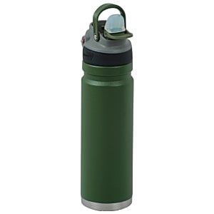 Additional Image 3 - a green water bottle with a black cap