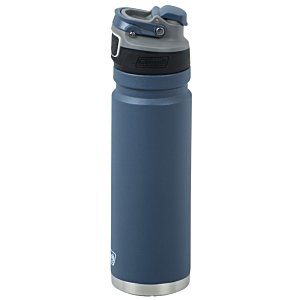 Additional Image 3 - a blue water bottle with a black lid