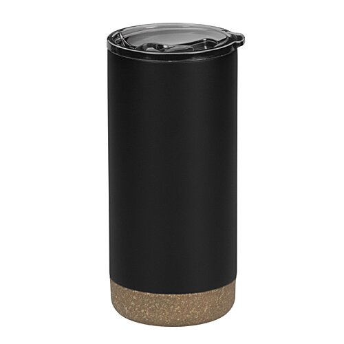 Additional Image 1 - a blue cylindrical container with a black top