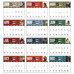 Additional Image 1 - a calendar with many different colors