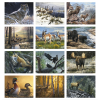 View Image 2 of 3 of Wildlife Canvas Calendar - Stapled