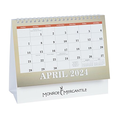 Additional Image 4 - a calendar with a gold border