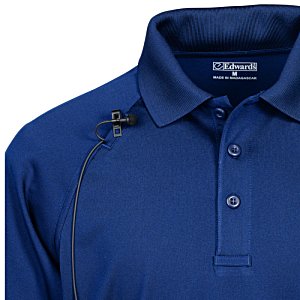 Additional Image 1 - a close up of a blue shirt