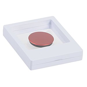 Additional Image 4 - a white box with a red circle on it