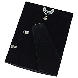 Additional Image 1 - a black rectangular object with a black ribbon