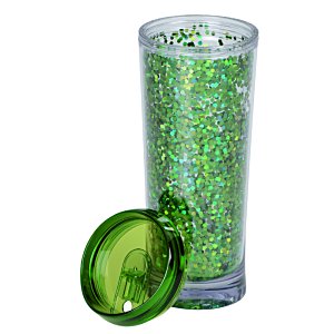 Additional Image 1 - a glass with green glitter