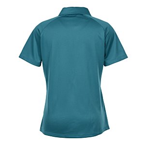 Additional Image 1 - a back view of a blue shirt