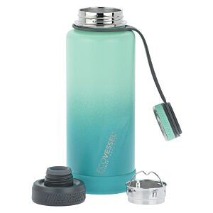 Additional Image 2 - a blue and silver water bottle